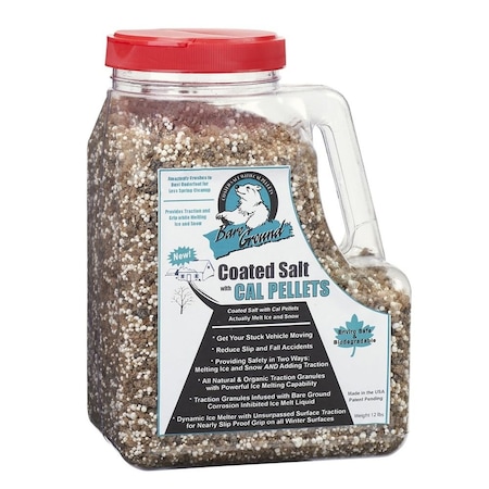 Bare Ground 12Lb Jug Of  Coated Granular Blend With Calcium Chloride Pellets BGCSCA-12